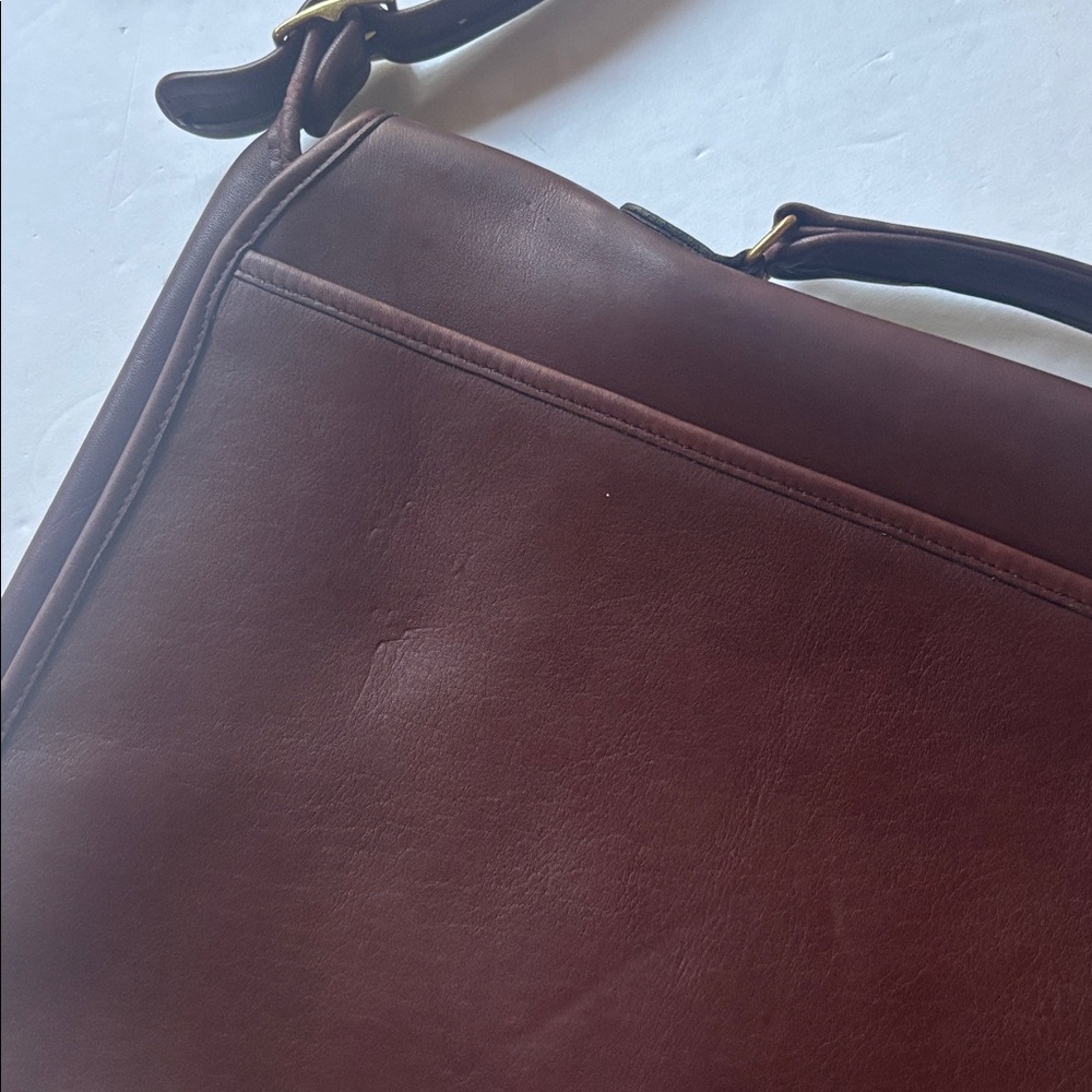 Vintage 80s 90s Coach Crossbody Messenger Satchel Briefcase Bag Office Laptop - Picture 10 of 17